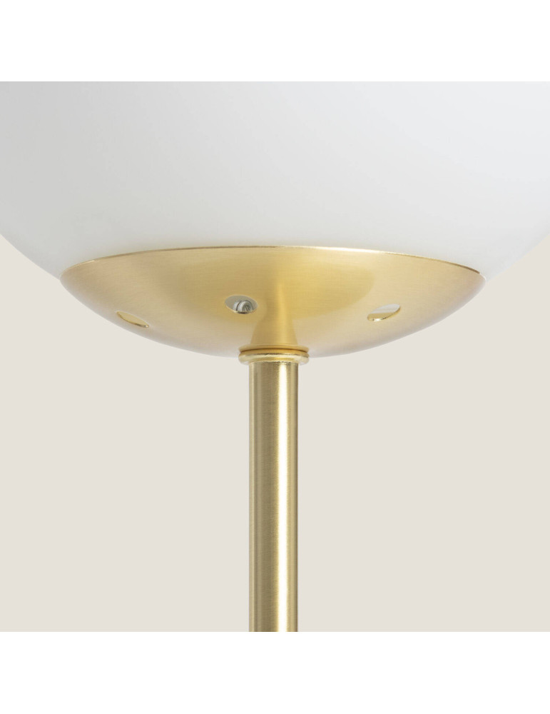 Lampe à Poser Métal et Verre Moonlight