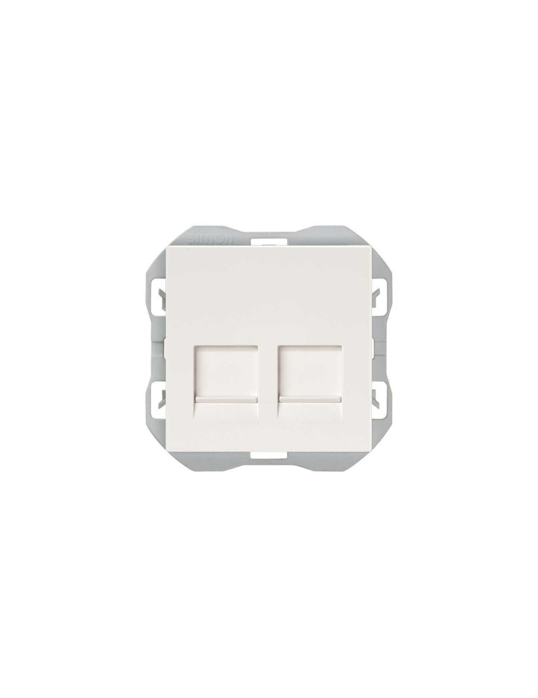 Plaque Prise RJ45 avec Double Connecteur SIMON 270 20000188
