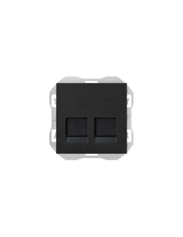 Plaque Prise RJ45 avec Double Connecteur SIMON 270 20000188