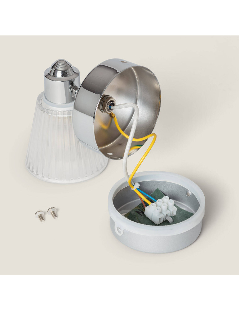 Lampe Murale Salle de Bain 1 Spot Chrome Rain