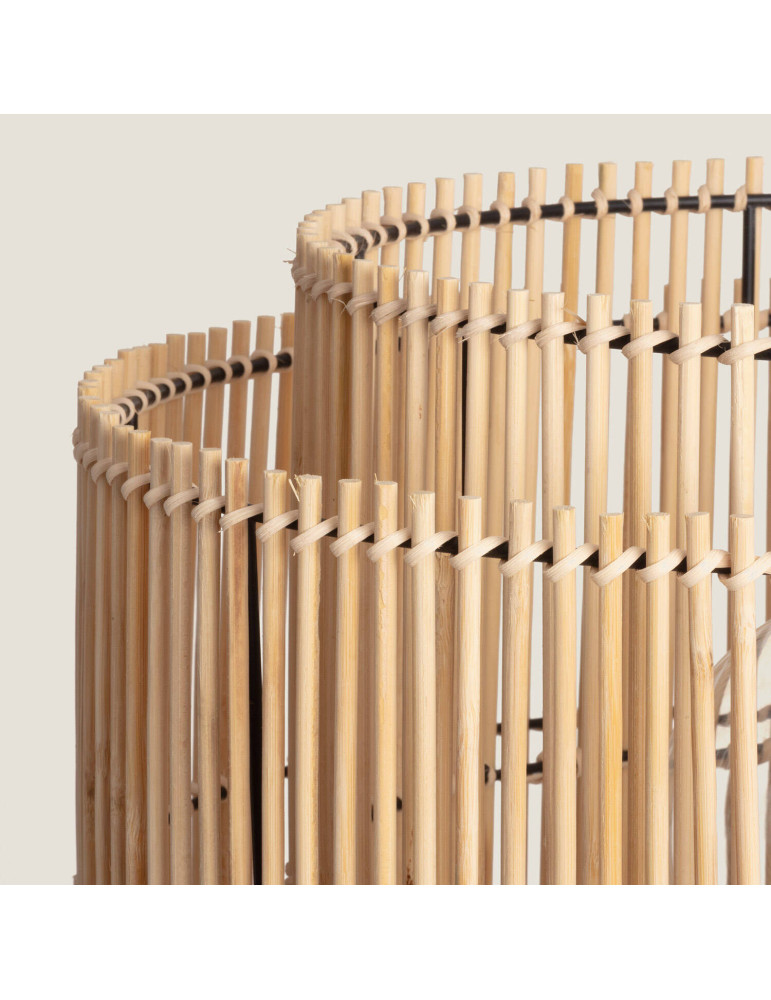 Lampadaire Métal et Bambou Ayana