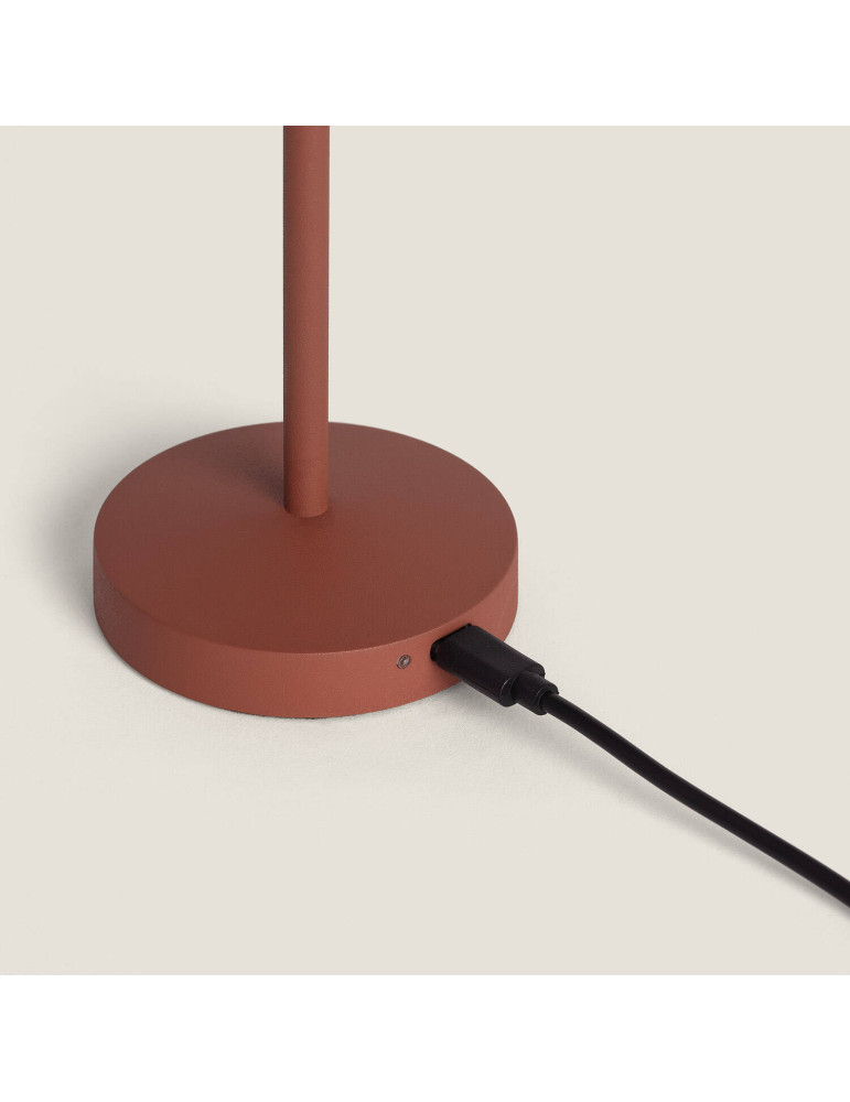 Lampe à Poser LED Portable Extérieur Métal avec Batterie Rechargeable Lendora