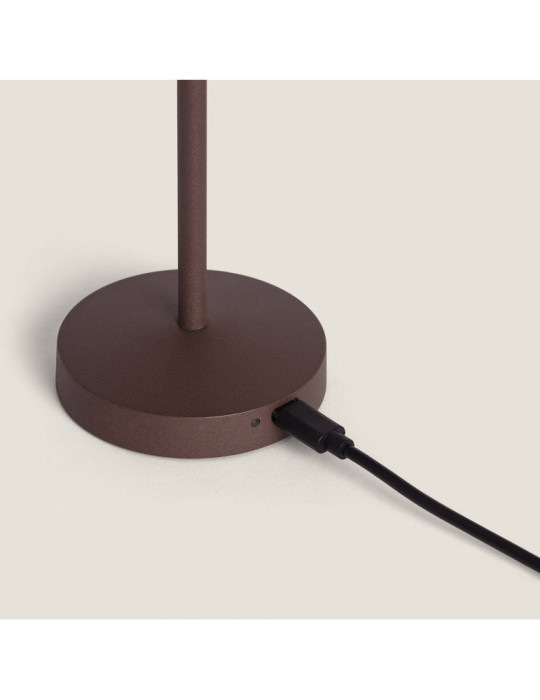 Lampe à Poser LED Portable Extérieur Métal avec Batterie Rechargeable Lendora