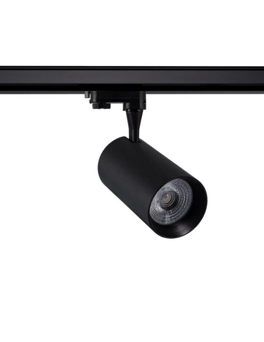 Spot LED sur Rail Triphasé 30W Vulcan Noir Spot LED sur Rail Triphasé 30W Vulcan Noir