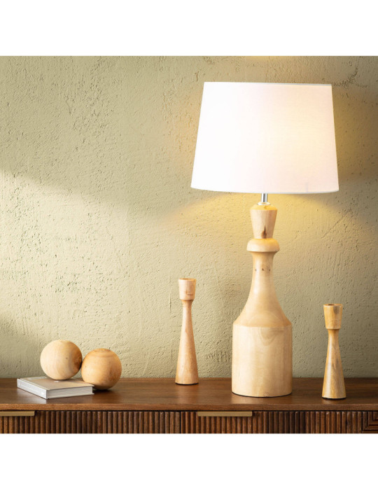 Lampe à Poser en bois Marala ILUZZIA