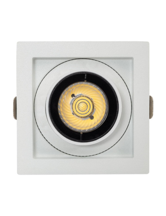 Spot Downlight LED 12W Carrée Amovible LIFUD Coupe 80x80 mm