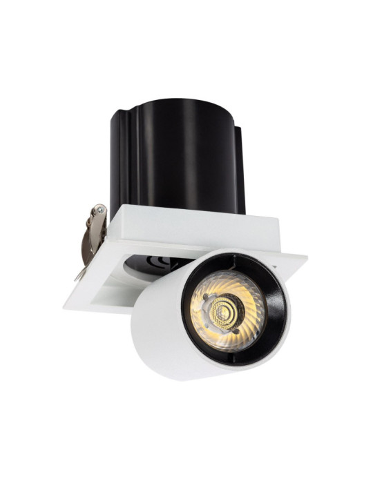 Spot Downlight LED 12W Carrée Amovible LIFUD Coupe 80x80 mm