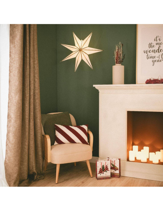 Étoile LED Carton à Pile Rigel