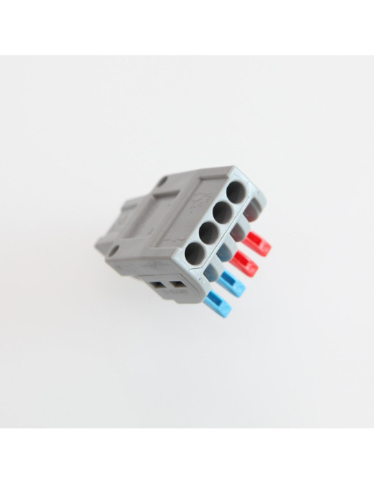 Pack 5 Connecteurs Rapides 2 Entrées et 4 Sorties SPL-42 pour Câble Électrique de 0.08-4mm²