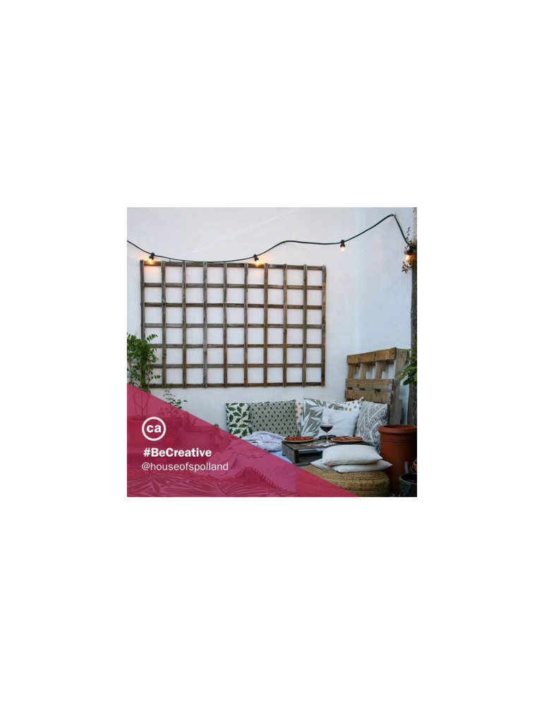 Guirnalda Exterior Lumet System 12.5m con 10 Portalámparas E27 Negro Creative-Cables CATE27N125