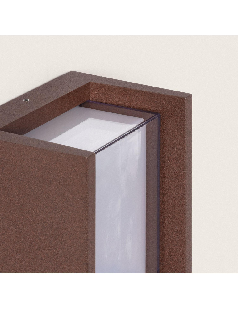 Applique murale extérieur LED à double diffuseur sélectionnable Lysandra 12 W en aluminium CCT