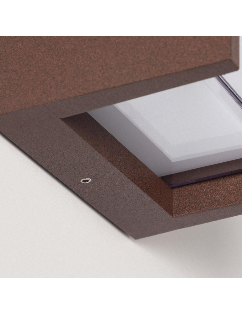 Applique murale extérieur LED à double diffuseur sélectionnable Lysandra 12 W en aluminium CCT