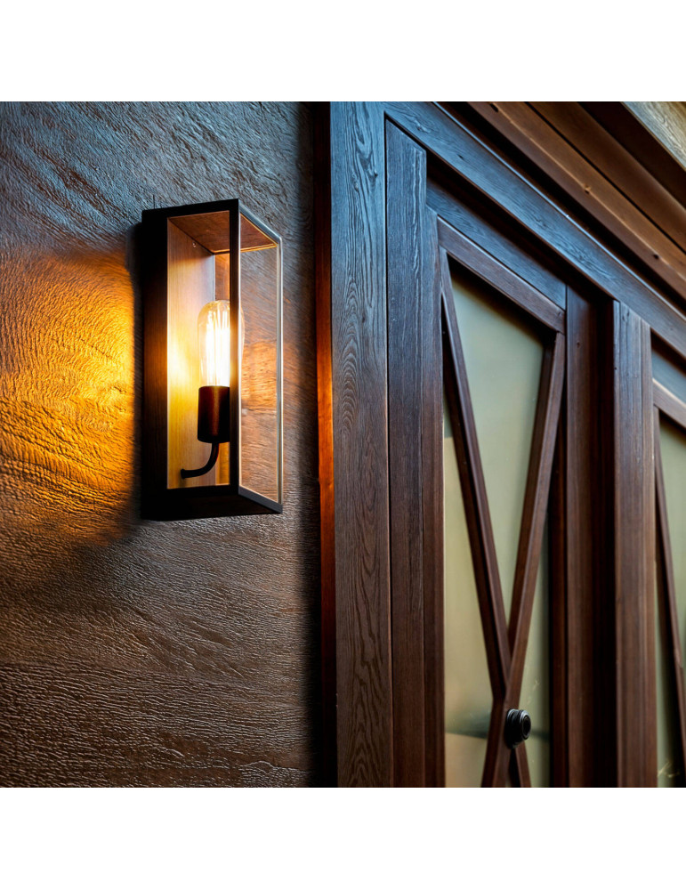 Applique Murale Extérieure Métal et Verre Zeila