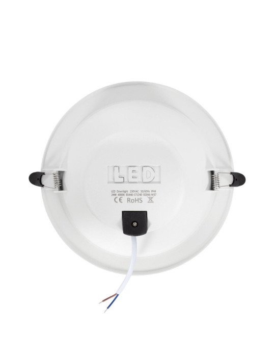 Downlight LED 24W Rond LUX CRI90 Coupe Ø 200 mm IP44