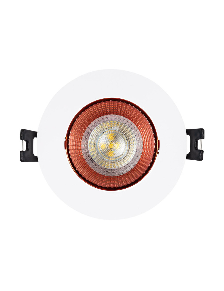 Collerette Downlight Ronde Orientable pour Ampoule LED GU10/GU5.3 Coupe Ø 80mm