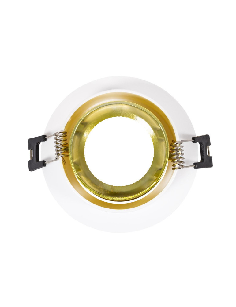Collerette Downlight Ronde Orientable pour Ampoule LED GU10/GU5.3 Coupe Ø 80mm