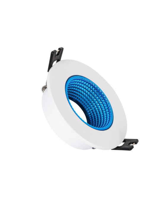 Collerette Downlight Ronde Orientable pour Ampoule LED GU10/GU5.3 Coupe Ø 80mm Collerette Downlight Ronde Orientable pour Ampoule LED GU10/GU5.3 Coupe Ø 80mm