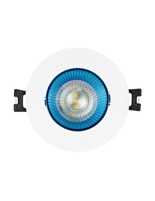 Collerette Downlight Ronde Orientable pour Ampoule LED GU10/GU5.3 Coupe Ø 80mm