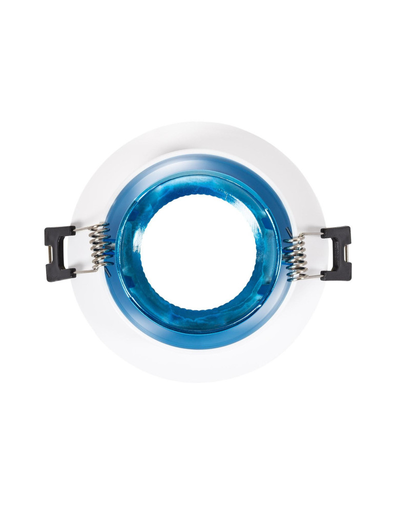 Collerette Downlight Ronde Orientable pour Ampoule LED GU10/GU5.3 Coupe Ø 80mm