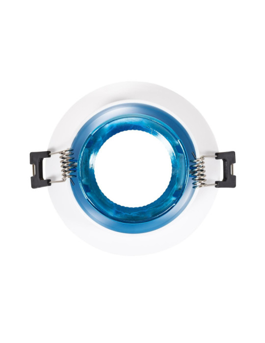 Collerette Downlight Ronde Orientable pour Ampoule LED GU10/GU5.3 Coupe Ø 80mm