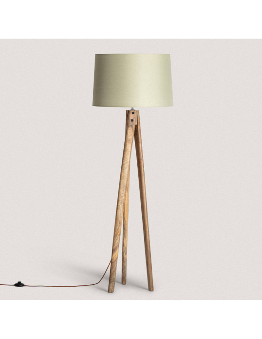 Lampadaire en bois Kumar ILUZZIA Lampadaire en bois Kumar ILUZZIA