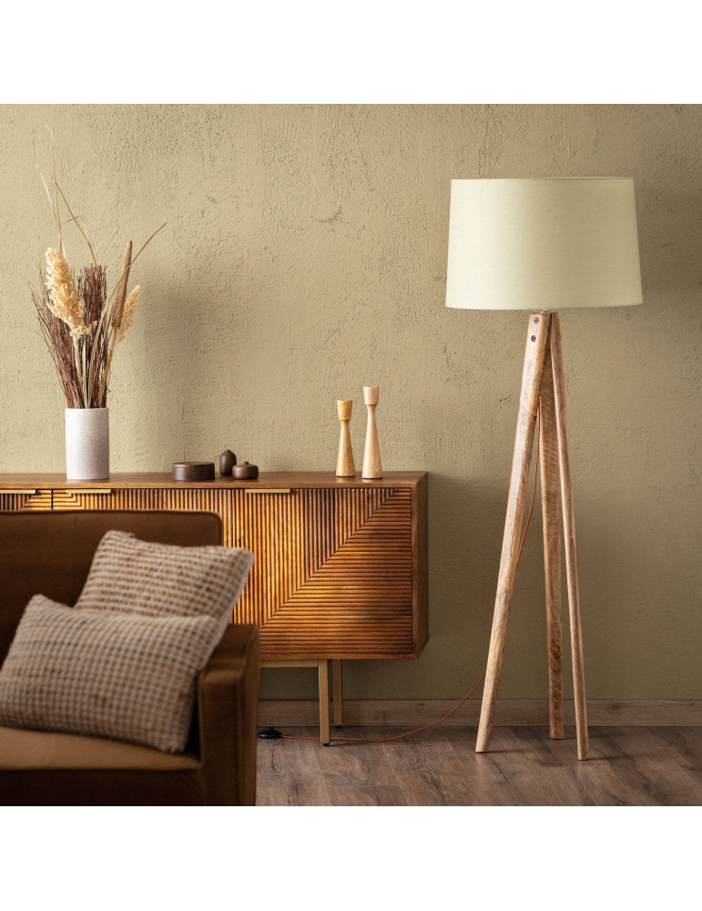 Lampadaire en bois Kumar ILUZZIA
