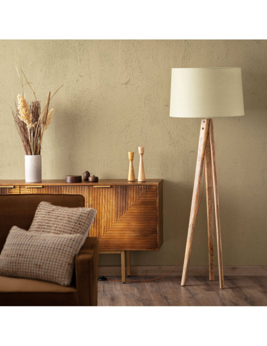Lampadaire en bois Kumar ILUZZIA