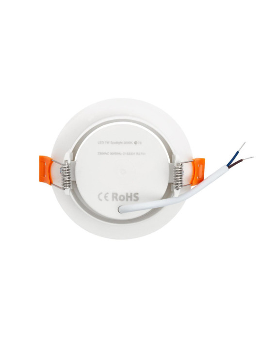 Spot Downlight LED 7W Rond SOLID Slim Coupe Ø 75 mm