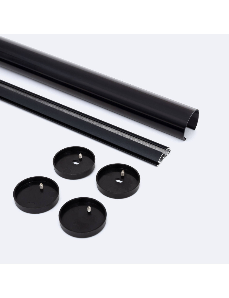 Profilé Aluminium Rond de 2m pour Ruban LED jusqu'à 16 mm