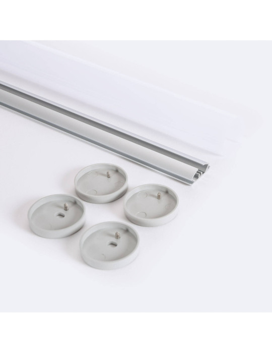 Profilé Aluminium Rond de 2m pour Ruban LED jusqu'à 16 mm