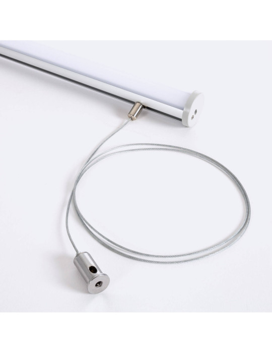 Profilé Aluminium Rond de 2m pour Ruban LED jusqu'à 16 mm