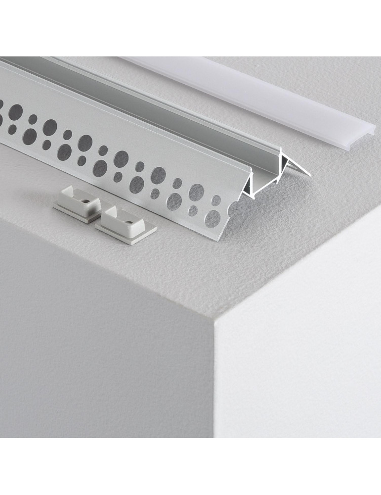 Profilé Aluminium Intégration pour Angle Extérieur pour Ruban LED jusqu'à 8mm