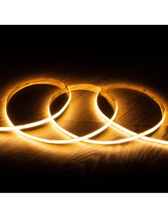 Ruban LED COB 24V DC 320 LED/m 5m IP20 CRI90 Largeur 8mm Coupe 5 cm