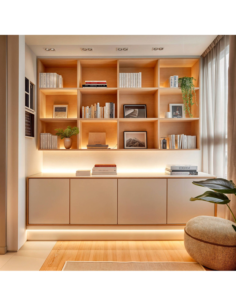 Ruban LED COB 24V DC 320 LED/m 5m IP20 CRI90 Largeur 8mm Coupe 5 cm