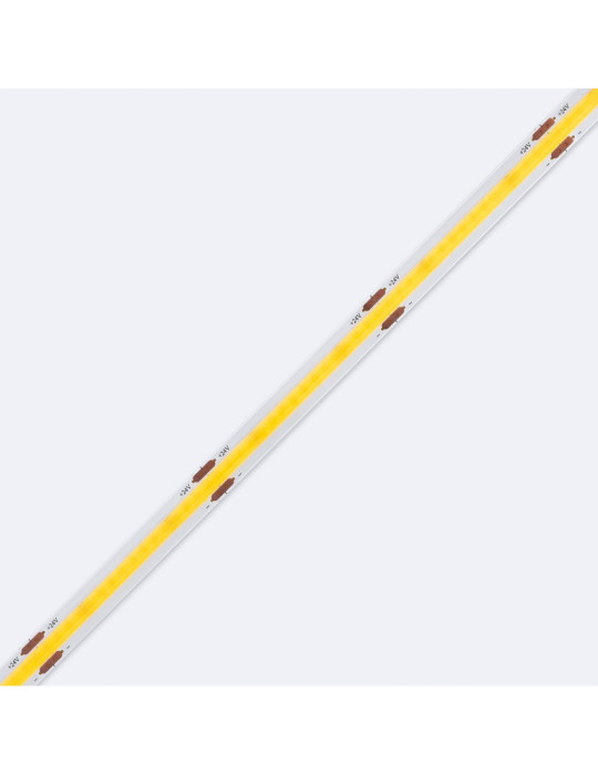 Ruban LED COB 24V DC 320 LED/m 5m IP20 CRI90 Largeur 8mm Coupe 5 cm