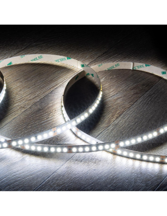 Ruban LED 48V DC SMD2835 140LED/m IP20 30m Ancho 10mm Coupe tous les 5cm Longue distance