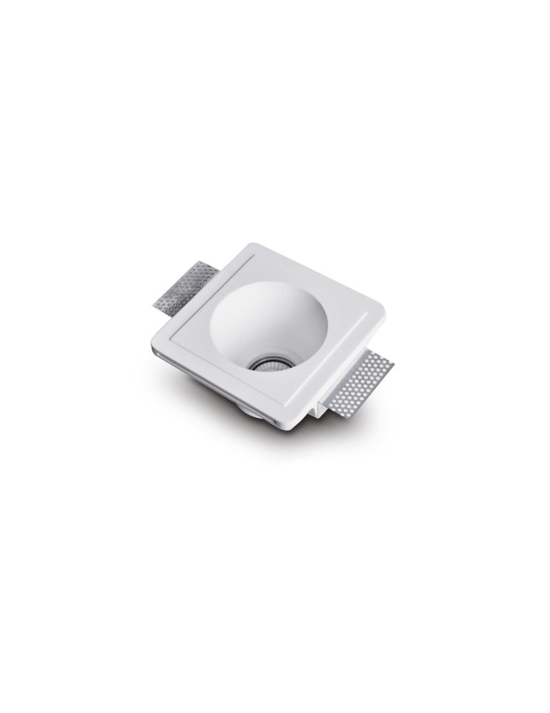 Collerette Downlight Intégration Plâtre/Pladur pour Ampoule LED GU10/GU5.3 Coupe 153x153 mm UGR17