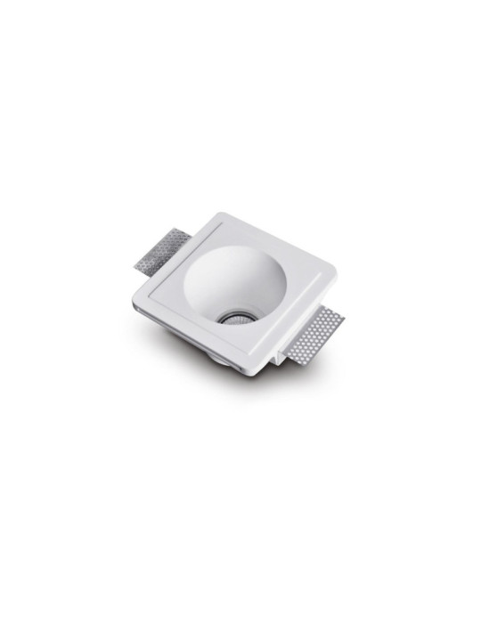 Collerette Downlight Intégration Plâtre/Pladur pour Ampoule LED GU10/GU5.3 Coupe 153x153 mm UGR17