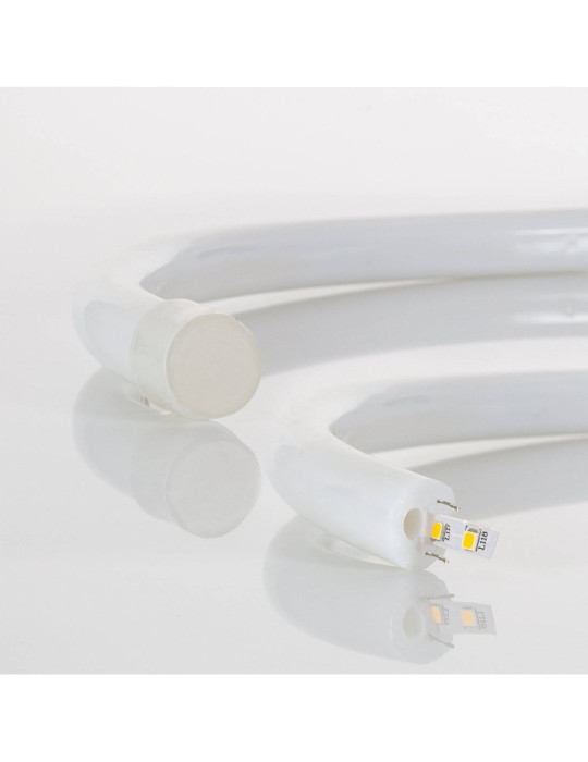 Néon LED Flexible 360º Rond Dimmable 120LED/m 220V AC Blanc Chaud IP67 sur Mesure Coupe tous les 100cm
