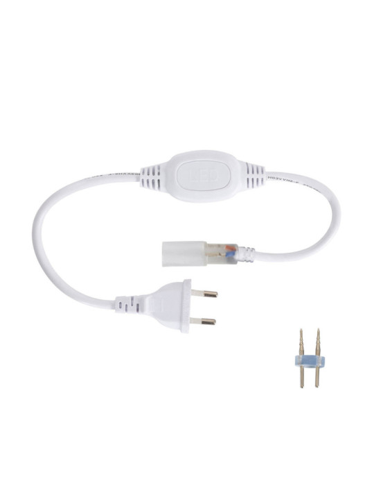 Néon LED Flexible 360º Rond Dimmable 120LED/m 220V AC Blanc Chaud IP67 sur Mesure Coupe tous les 100cm