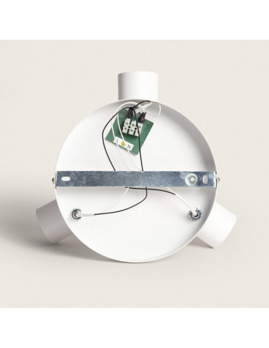 Plafonnier Rond Orientable Métal 3 Spots Wuedy