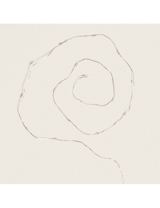 Guirnalda Alambre LED con Batería 1m Blanco Frío