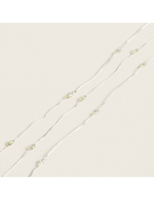 Guirnalda Alambre LED con Batería 1m Blanco Frío