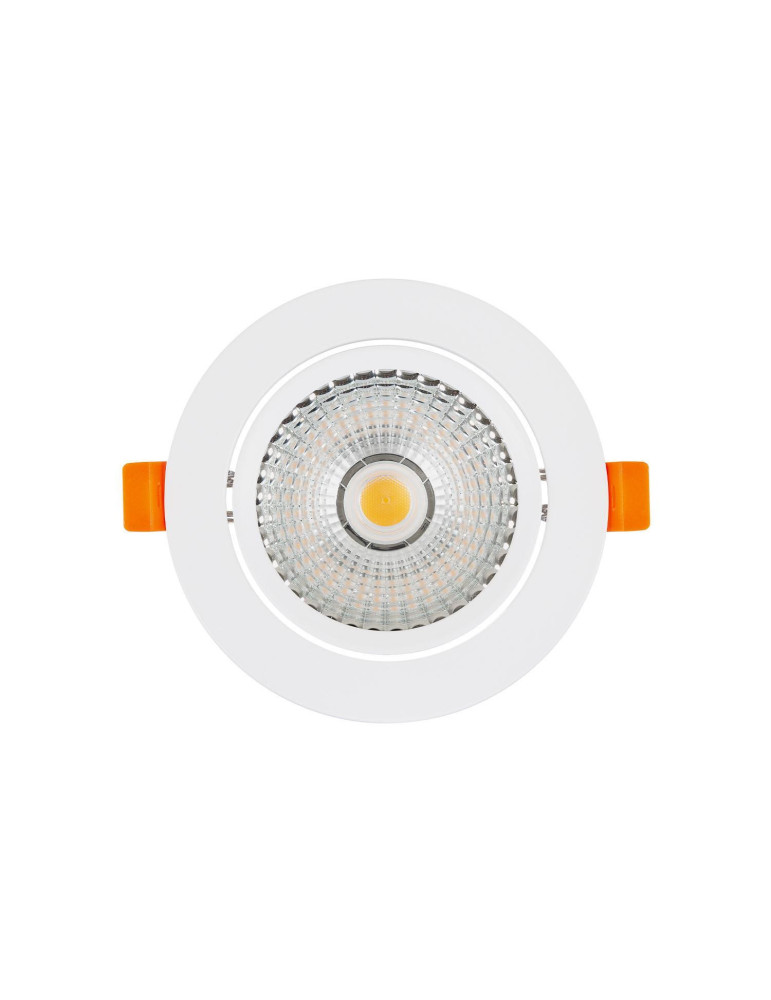 Spot LED Downlight Superslim COB LIFUD Rond Orientable 15W Blanc CRI90 Expert Color No Flicker Coupe Ø 100mm