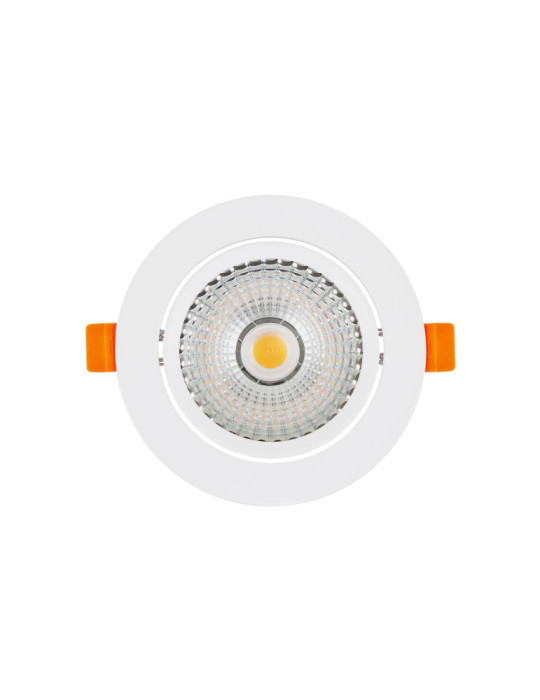 Spot LED Downlight Superslim COB LIFUD Rond Orientable 15W Blanc CRI90 Expert Color No Flicker Coupe Ø 100mm