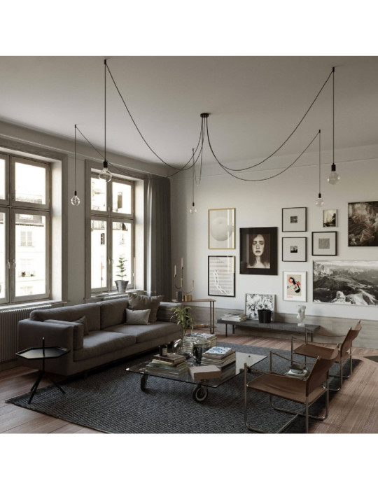 Suspension avec 5 Chutes Spider Creative-Cables SPMDCS01GO5RC04TERM