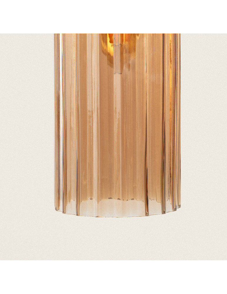 Suspension Métal et Verre Cheryl