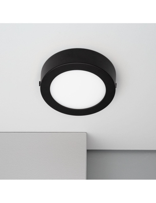 Plafonnier LED 6W Rond Aluminium Slim  Ø110 mm CCT Sélectionnable Galán SwitchDimm