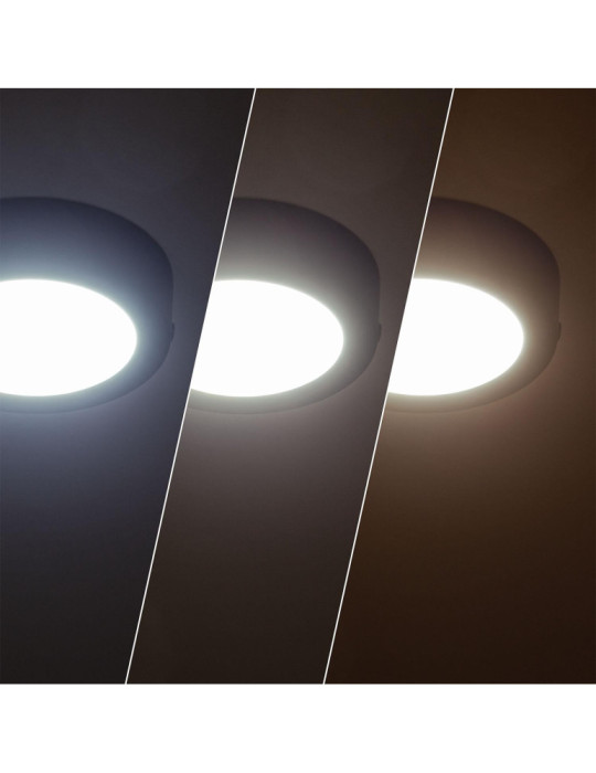 Plafonnier LED 6W Rond Aluminium Slim  Ø110 mm CCT Sélectionnable Galán SwitchDimm