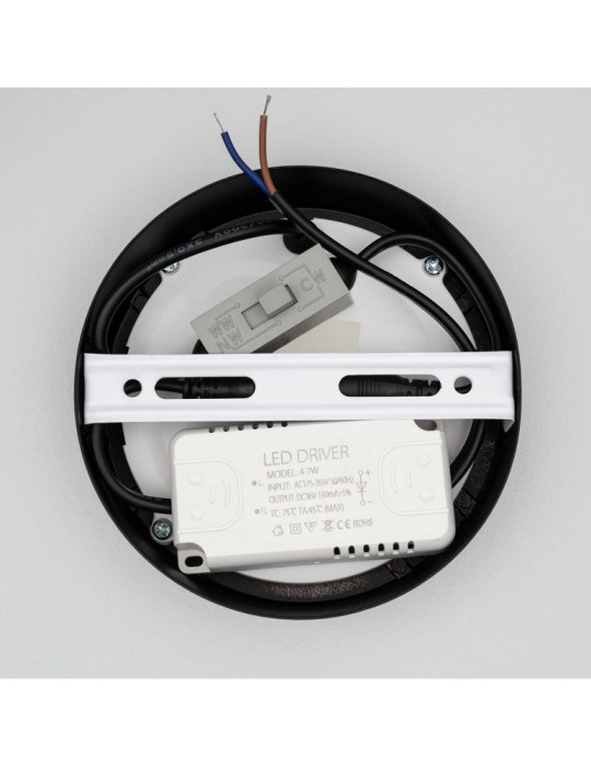 Plafonnier LED 6W Rond Aluminium Slim  Ø110 mm CCT Sélectionnable Galán SwitchDimm